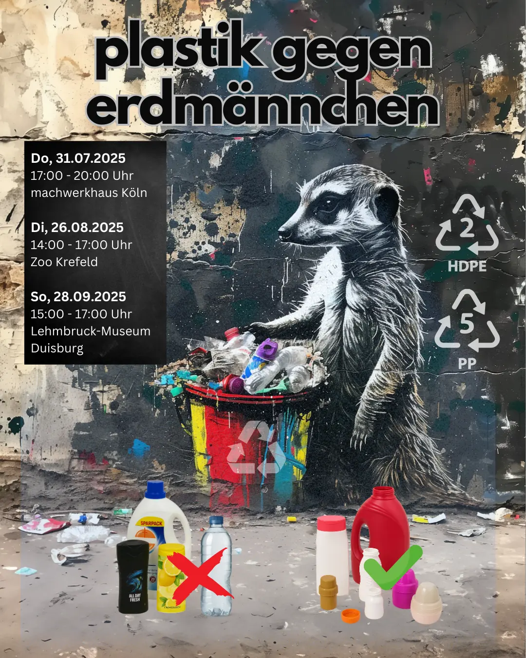 Plastik gegen Erdmännchen